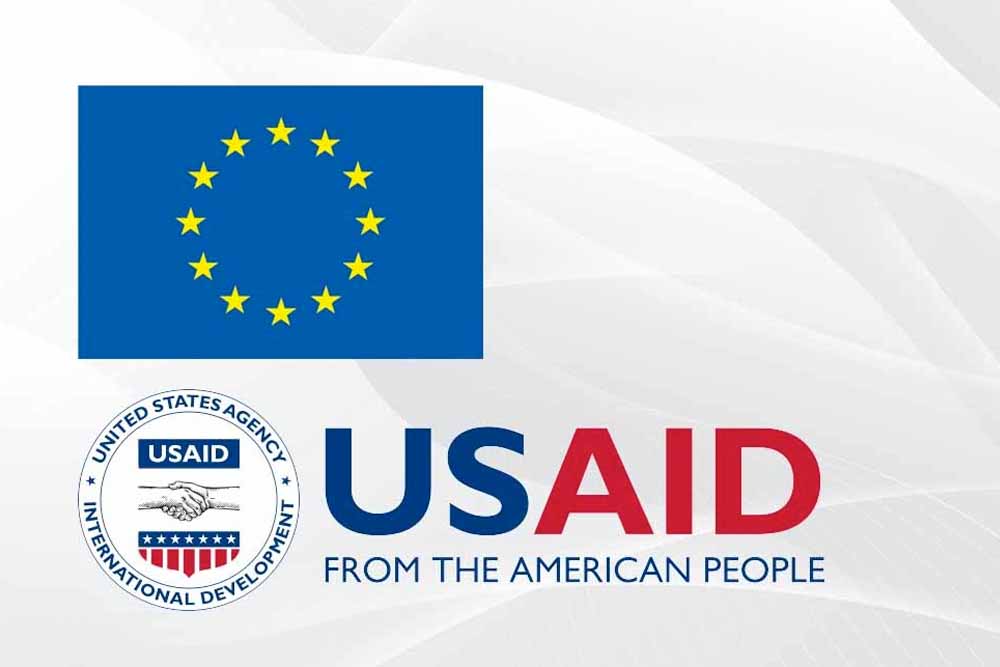 EU US Aid logos